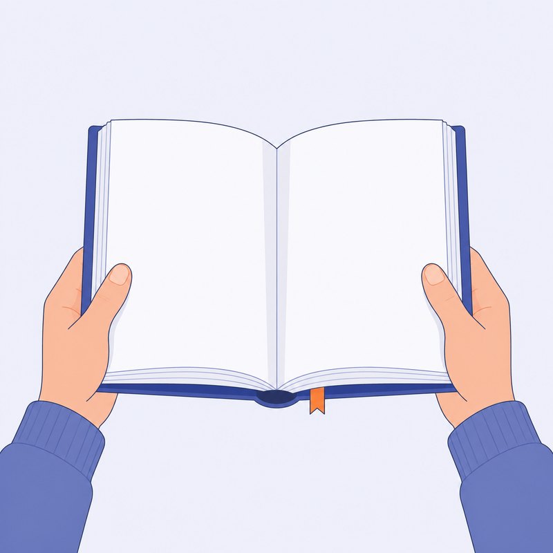 Ein Buch in Lesedistanz, scharf gesehen ohne Lesebrille